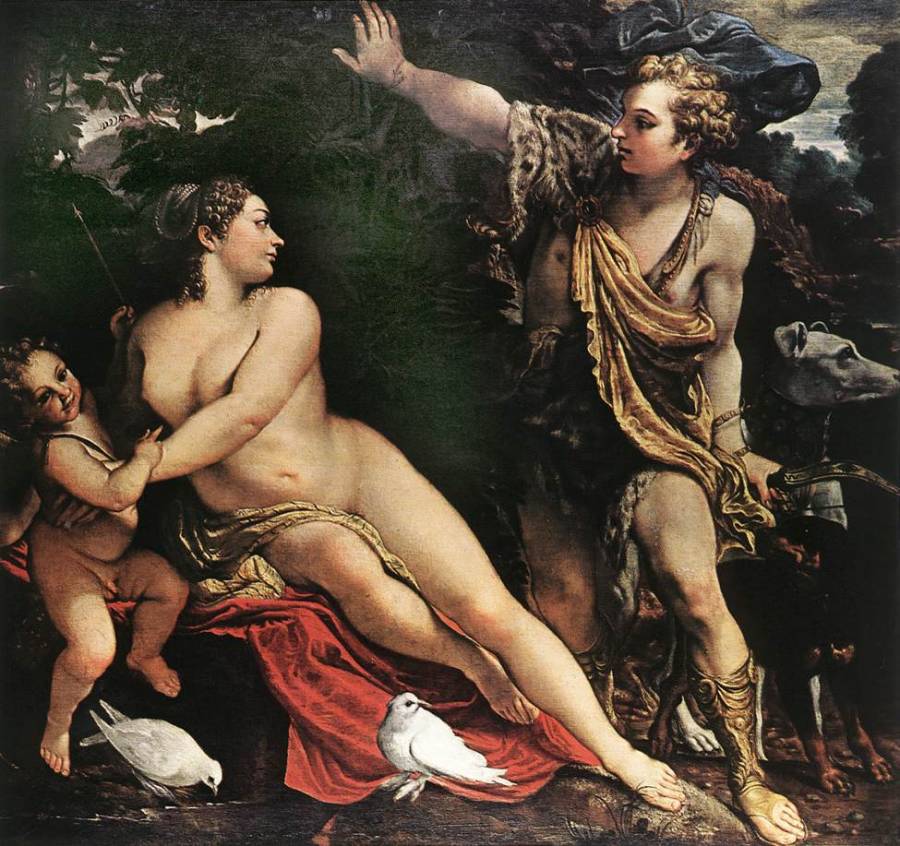 Carracci Annibale - Venus Adonis et Cupidon 2.jpg